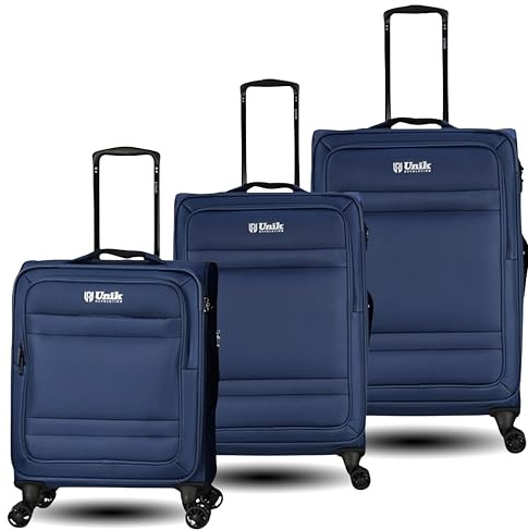Unik REVOLUTION Juego de Maletas Blandas 3 Piezas – Azul