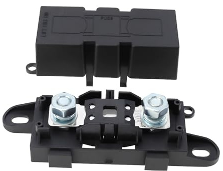 VGOL 1 Set Portafusibles para Coche Mega con Fusible de 300A Plástico ABS Portafusibles de Alta Corriente para Camiones Vehículos de Construcción Autobuses Caravanas O Sistemas de Audio