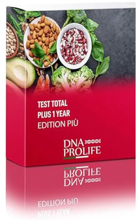 DIENNEA Prolife - Programm + Test 1 Jahr - Gluten- und Laktosetest - Beinhaltet ein 1-Jahres-Programm und ein genetisches Probenahmekit - Made in Italy ...