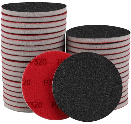 Shineboc 20 Pezzi Spugne Abrasive Set,Blocchi Abrasivi Grana 320 Platorello Abrasivo Riempito in Schiuma Flessibile per Lucidatura Di Legno E Metallo