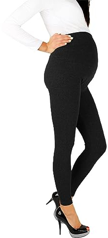 Generiska gravidleggings sport termoleggings för gravida kvinnor graviditetsstrumpbyxor gravida termo leggings stretch mammabyxor skinny termo mammaleggings termostrumpbyxor, svart, S