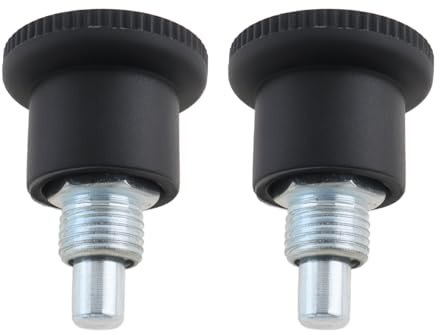Be In Your Mind Lot de 2 Mini-boulons de Verrouillage avec Bouton en Plastique Adaptés Aux équipements de Sport Et de Fitness Aux Meubles Et Aux équipements Médicaux (M10 X 1,0 Mm)