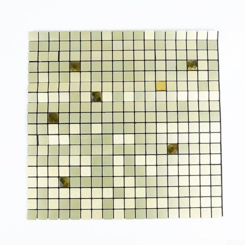 Piastrelle decorative a mosaico alla moda, aggiunta perfetta al design degli interni della tua cucina (3# oro)