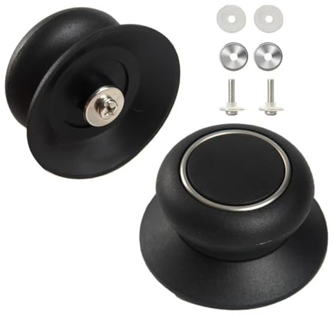 2 Pack Pot Lid Top Replacement Knob, Heat Resistant and Prevent Static Electricity, Universal Pot Lid Knob Top Replacement, Easy-to-Install & Ergonomic Design
