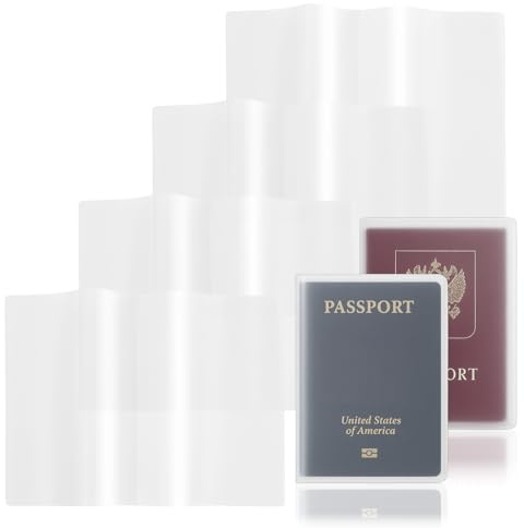 4 Stück Ausweishülle A6 Transparent Doppelhülle Schutzhülle,150 * 212mm Impfpass Hülle Transparent,A6 Ausweishülle Doppelhülle Durable für Reisepass,Studentenausweis