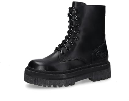 Dockers by Gerli Damen Klassische Stiefeletten, Frauen Stiefeletten,Wechselfußbett,flach,Boots,Stiefel,Bootee,Booties,allblack,39 EU