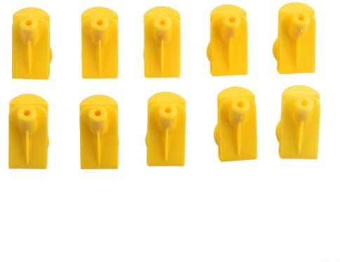 Filteilect Engine Undertray and Underbody Shield Clips Compatible with for Compatible with fortwo 450 451-10 Pack, Yellow Plastic Fastening Clips Compatible with -