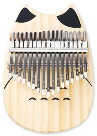 Piano de pulgar kalimba de madera de 17 teclas, piano de dedo de 17 teclas, instrumento de pulgar para niños, adultos, principiantes, regalo musical de cumpleaños, piano de dedo de madera