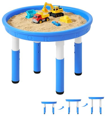 FUNLIO Tuff - Bandeja para juegos sensoriales, altura ajustable, color azul