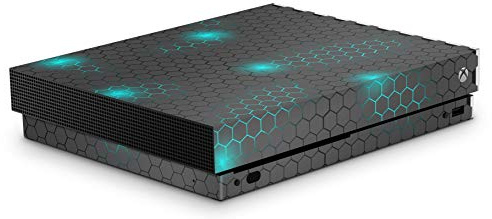 Skins4u Aufkleber Design Schutzfolie Vinyl Skin kompatibel mit Xbox One X Exo small blue