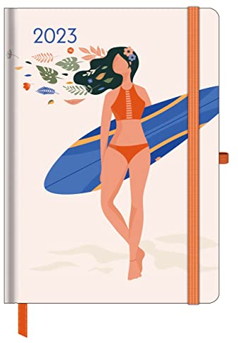 GreenLine Diary Happy Vibes 2023 - Buchkalender - Taschenkalender - 16x22