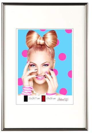 Bilderrahmen Kunststoff Lifestyle Foto Rahmen Collage Wanddeko Poster Photo Style: Farbe: Stahl | Format: 29,7x42 DIN A3