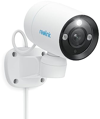 Reolink RLC-81PA 4K PoE Caméra IP extérieure avec Spotlight 180° Pan, Vision Nocturne Couleur, Détection Intelligente de Personne/véhicule/Animal, Conversation à Deux Voies, Fente pour Carte microSD