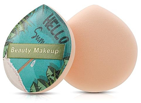 FVION 2 Pcs Large Powder Puff Makeup Puff, Big Makeup Sponge For Wet & Dry Use, Soft Thick Beauty Blender for Powder, Foundation, Contouring