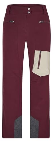 Ziener Damen THOLINE Ski-Hose/Freeride | PFC frei, Wolle, wattiert, Velvet red, 42