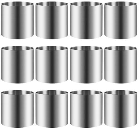 Geieold Desserts Rings Crumpet Food Ring Crumpets Ring for Crumpets Mousse Pastry Desserts