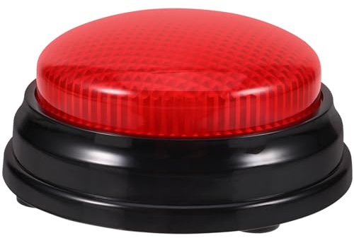 Gadpiparty Sprechender Knopf Aus Kunststoff Rap-Airhorn-Sound-Knopf Hip-Hop-Air-Horn-Trick- Mit Lichteffekt Lustige Krachmacher Rot