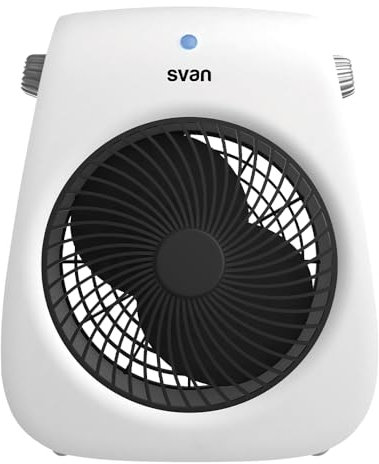 Svan Convector Eléctrico Bajo Consumo Blanco SCEV2002V. 2000W, Función Turbo, Termostato Regulable, Calefacción por Resistencia