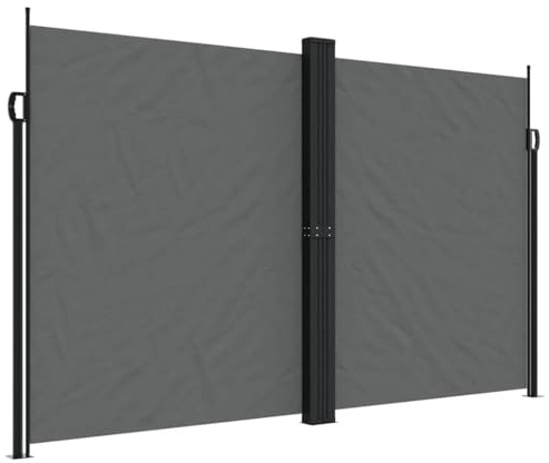 vidaXL Seitenmarkise Ausziehbar Anthrazit 200x1000 cm