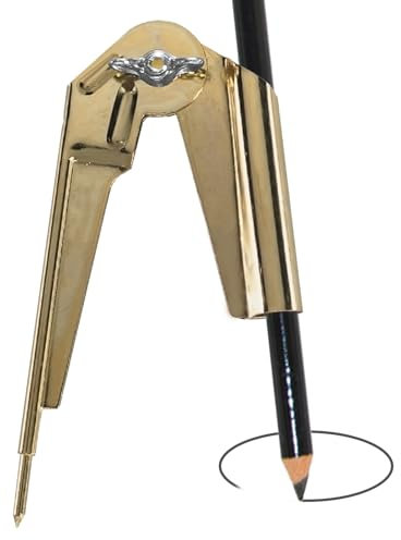 1PCS U Scribe Jig Pencil Compass & Scriber Scribing Compass 8 Inch Diameter Large Circle & Accurate Marking Scribe Tool for Drawing Circles Woodworking Metalworking Leather Work