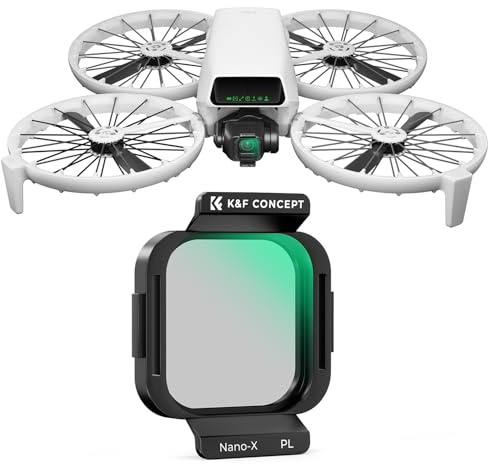 K&F CONCEPT Filtro CPL Circolare per DJI Flip, Filtro Polarizzatore con Vetro Ottico HD Multistrato/Telaio in Alluminio