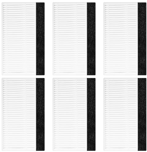 Jegehoyo 6 Pcs Replacement HEPA Filters for Lefant M1 Robot Vacuum Cleaner Accessories