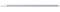 Manche aluminium 140 cm diamètre 23 mm embout vis blanc