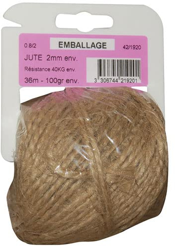 Jute Twine 0.8/2 x 100 g on Plastic Valve Box