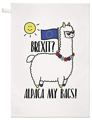 Brexit Alpaca Mein Beutel Geschirrtuch Spüllappen