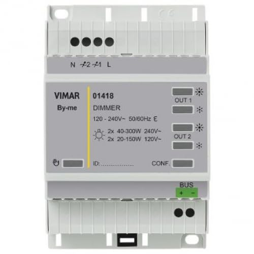 VIMAR 01418 REGOLATORE DOMOTICO 2OUT200W LED120-240V