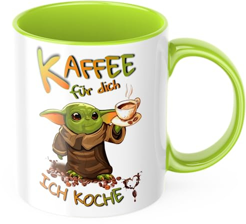 Kaffee für dich ich koche Sprüche Tasse MIMIMI (Grün)