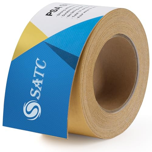 S SATC 400 Grit PSA Longboard Sandpaper 20 Yard Long Continuous Roll, 2-3/4 Wide Self Adhesive Stickyback Sanding Sheets for Automotive, Hand Sanding Blocks,Woodworking, Metal, Plastic