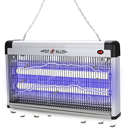 Tubiaz Destructeur d'insectes électrique 30 W Piège à moustiques avec lumière UV, moustiquaire, lampe anti-moustiques, chambre à coucher, extérieur et jardin