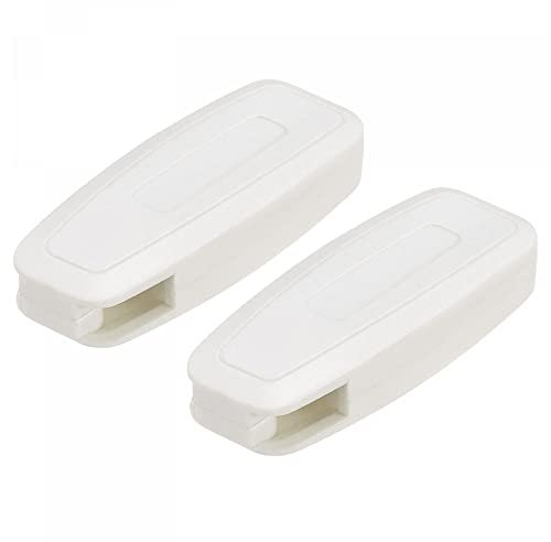 sourcing map Jalousien-Gewicht, 2 Stück, 80 mm, Vorhang, Fensterladen, Perlen, Kettengriff, Römer, vertikal, Rollo, Zubehör, Weiß