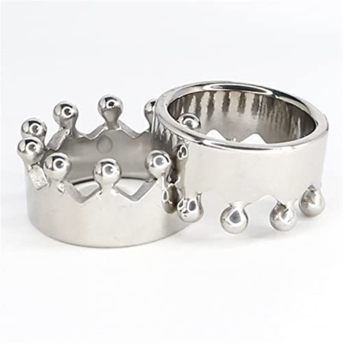 Edelstahlkronen -Eichel, Penisringe (Size : 28MM)