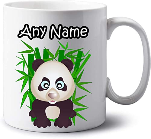 GOPERSONALISED Personalised Jumbo 20oz Mug - Animal Panda Mug Extra Large Coffee Tea Cup with Name - Novelty Birthday Christmas Gifts for Women Men (Design 2)