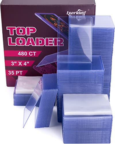 Top Loader für Karten 960 ct, 35 PT Premium 480 Top Loader und 480 Clear Soft Sleeves, Dicke Hartplastik-Kartenhüllen, 7,6 x 10,2 cm Sammelkarten-Schutz für Spielkarten, Sportkarten, Sammelkarten ards