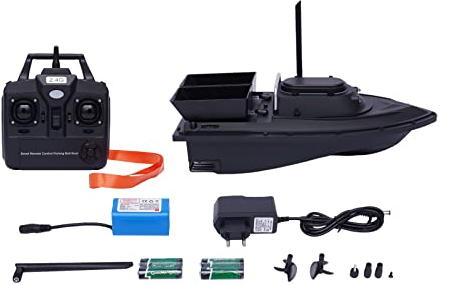 Esyogen Fernbedienung Futterboote 1.5 KG Fischfinder Futterboot Baitboat 500m RC Boot 2 X Motoren Fischköder Boot
