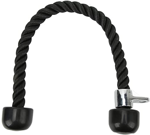 Cuerda Para Tríceps, Cuerda Ergonómica Para Tríceps Con Extremos De Goma Antideslizantes Cuerda Para Bíceps De Entrenamiento De Doble Cabeza Para Sistema De Polea Gimnasio En Casa Entrenamiento Fitnes