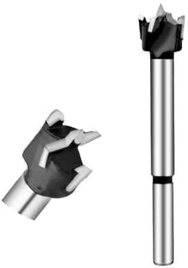 hsawbit Broca Forstner de 15 mm, cortador de bisagras, punta de carburo, broca Forstner para bisagras de armario de cocina, sierra perforadora de madera dura, broca de bisagra para carpintería