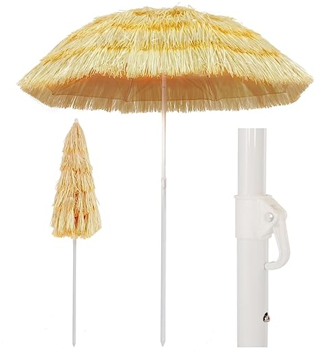 DIGBYS Strandschirm Natur 180 cm Hawaii Style
