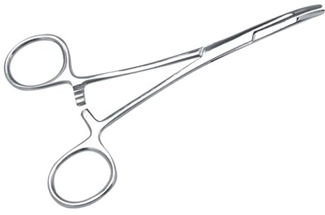 Pince à épiler pour Animaux de Compagnie en Acier Inoxydable, Pince à épiler pour Poils D'oreille de Chat de Chien, Pince de Nettoyage à Pointe (Petit 6,3 de long et 3,9 pouces