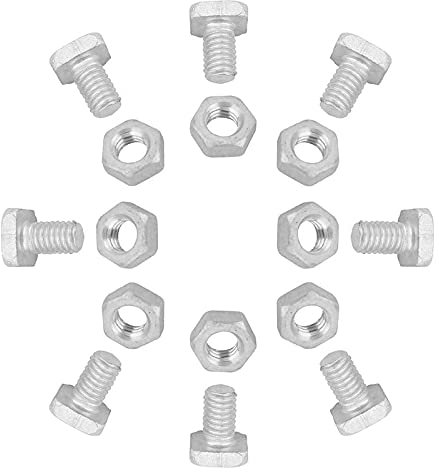 MOLERRI 100 StüCk M6X12Mm GewäChshaus Muttern und Schrauben Vierkant Schrauben Muttern GewäChshaus Reparatur Satz Teile Garten Bedarf