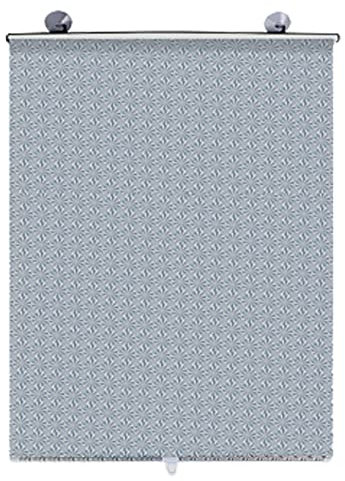 Rollo mit Saugnapf, Fensterrollo, Sonnenschutz, Verdunkelungsrollo, Sonnenschutz für Badezimmer zu Hause, Sichtschutz, einziehbarer Vorhang, kein Bohren erforderlich (40 x 60 cm, Silber)