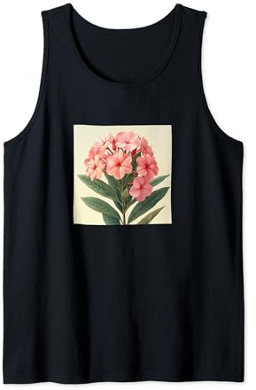 Oleander Flower Cottagecore Graphic Tank Top