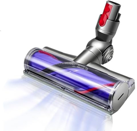 Tête de Brosse Compatible pour Dyson Aspirateur V7, V8, V10, V11, V15 - Pièce de Détachées, Accessoire, Motorhead, Brosse Turbine, Brosse Motorisée pour Tapis et Sols Durs