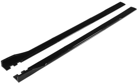 Seitenschweller Schweller Für E90 Für E92 Für E93 Für 325i Für 335i 2M/78,7 Seite Rock Winglet Splitter Schürze Körper Kit Universal Auto Seite Rock(Full Black Full)