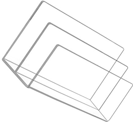 Acryl Briefablage mit Zwei Fächern für Schreibtisch und Tisch | Transparent, für Briefe und Dokumente, Spart Platz, Geeignet für Post und Umschläge