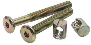 Generisch Krippe Bord Verbindung Stück Tisch Stuhl Schrank Horizontale Loch Möbel Hammer Schraube Und Mutter Set M6M8(5set M6X120)