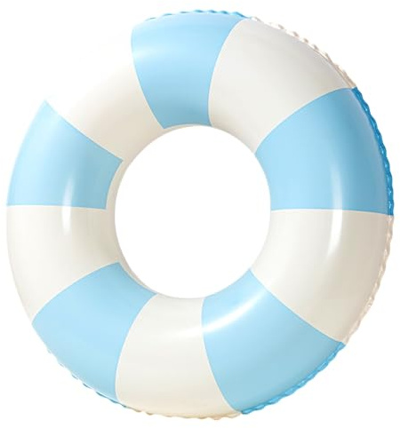 LUMOOM Flotador de natación para adultos, flotador inflable, colchón de aire, juguete flotante para niños, tubo de flotador para fiesta de verano (azul)